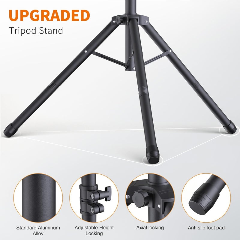 Forlogic Portable T-Shape Backdrop Stand Support Kit 8x7.2ft, Adjustable Photography Green Screen Backdrop Stand for Parties, Photography Videography Studio (8×7.2Ft) - Image 5
